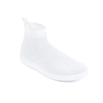 BOOTS ANDRÉ FEMME ATINA TEXTILE BLANC